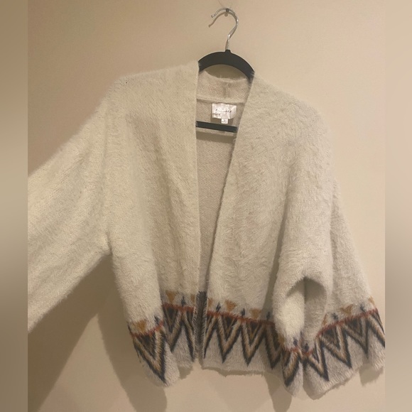 Anthropologie Line and Dot Aztec Boho Knit Cardigan - Picture 6 of 11